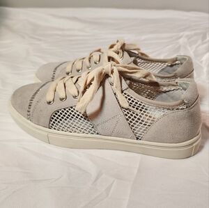 Yellow Box Mellow Mat Gray Suede Cutout Sneakers 8M